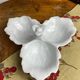 Segmented serving dish, leaf shape, porcelain, Bavaria