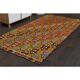 Tapis vintage turc Oushak fait main en laine et coton, années 1970