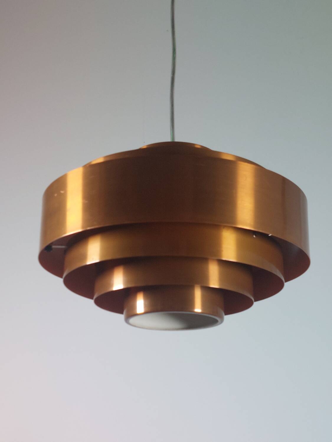 Suspension vintage mi-siècle Jo Hammerborg Ultra Copper Fog Morup