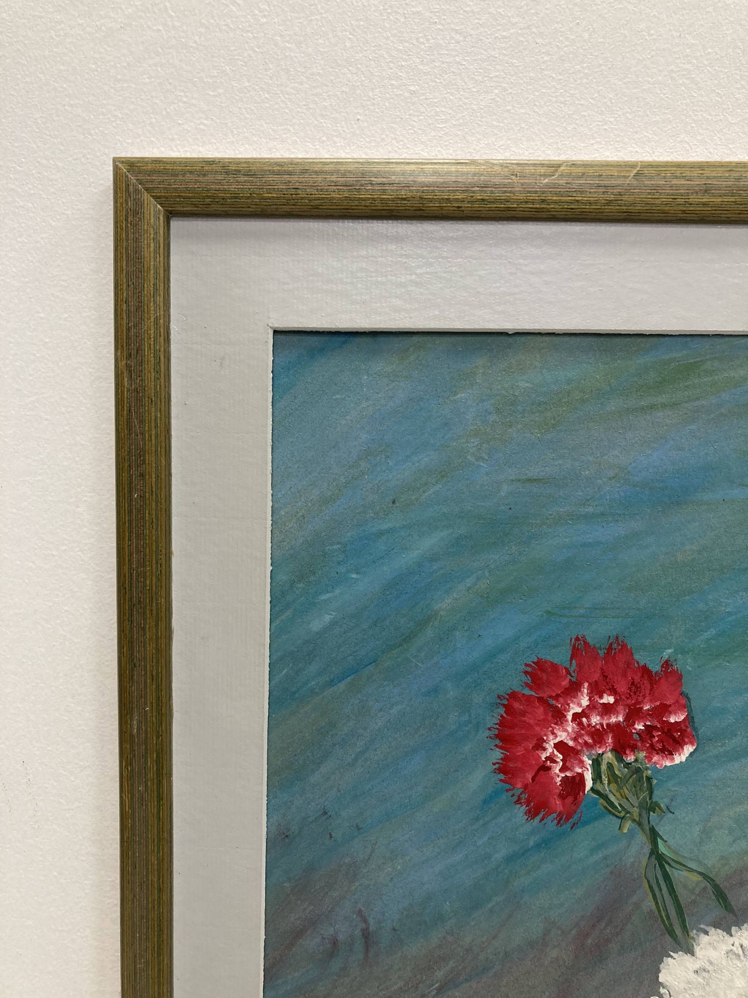 Peinture vintage aux oeillets