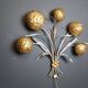 Vintage floral  wall lamp by Hans Kögl , 1970s