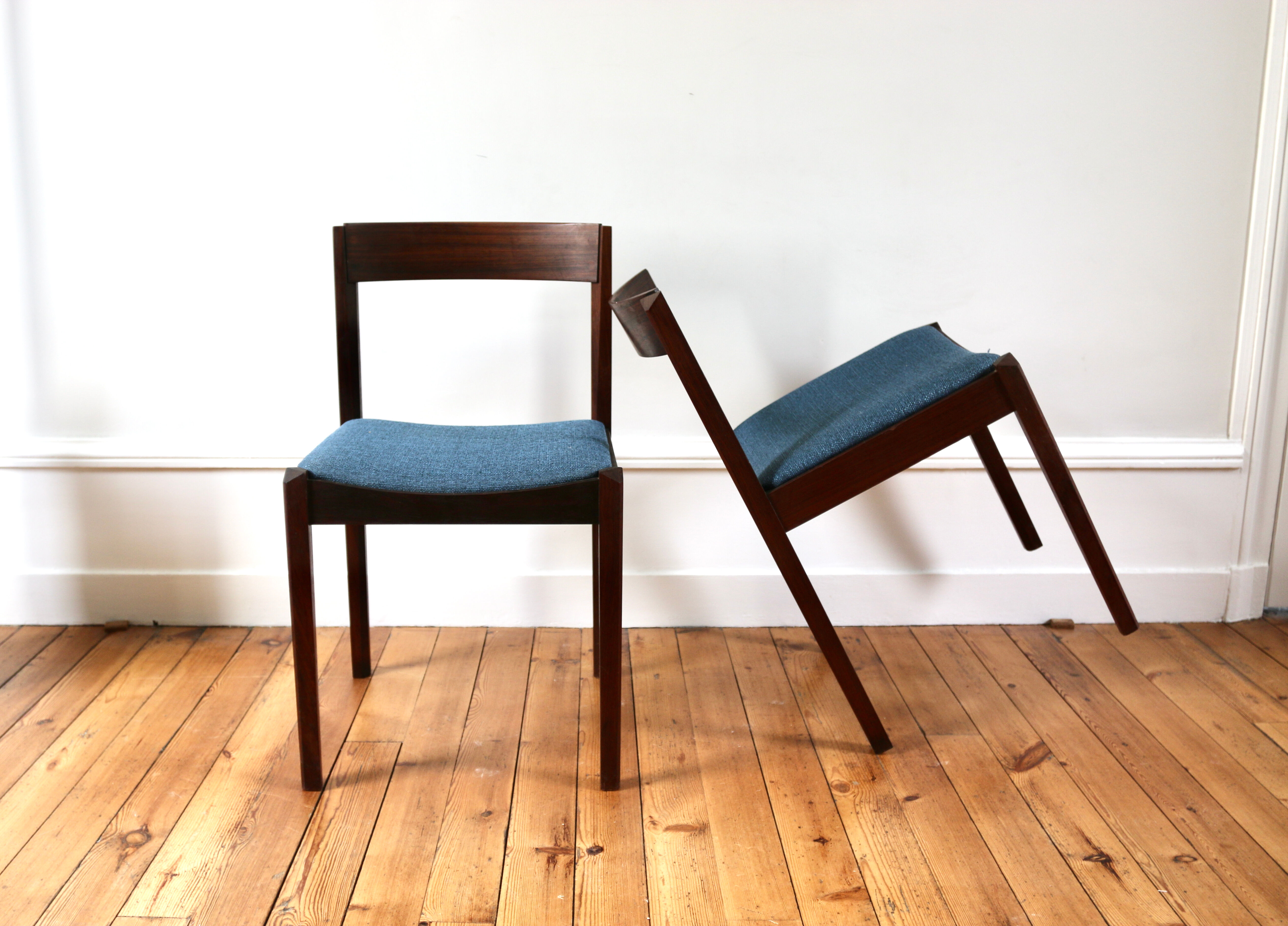 Series of 6 Scandinavian rosewood Gessef chairs