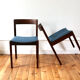 Série de 6 chaises scandinave palissandre Gessef