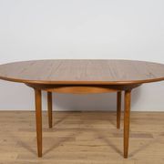 Mid-Century Round Teak Extendable Dining Table, United Knigdom, 1960s