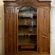 Library in Louis XV Rocaille style in carved walnut