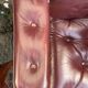 Scandinavian armchair with footrest