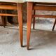Lot de 4 chaises blanches scandinaves an50 vintage