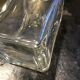 Vintage Italy glass and crystal carafe with cork