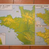 School map: western france armorican massif n°21 / paris basin n°22
