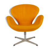 Fauteuil Swan Modèle 3320 jaune par Arne Jacobsen pour Fritz Hansen