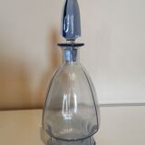 Art Deco decanter in blue glass