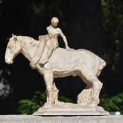 François Antoine Roume, Man riding a workhorse, around 1935