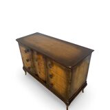 Commode italienne en placage et bois massif de noyer, années 1940-1950
