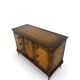 Commode italienne en placage et bois massif de noyer, années 1940-1950