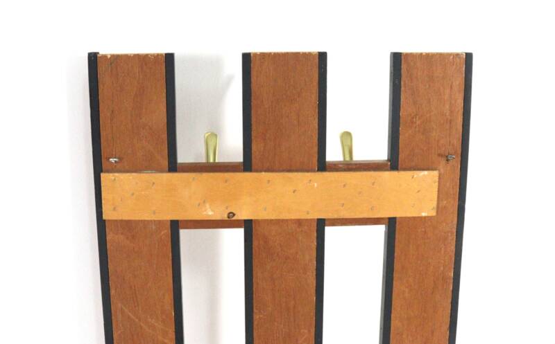 Wall coat rack 'Erika' - mid century modern - vintage