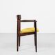 Chaise danoise vintage avec accoudoirs en palissandre par Henry Rosengren Hansen pour Brande Møbelindustri