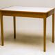 Small maple desk with a laminate top and two drawers, Fritz Hansen, 1950s.