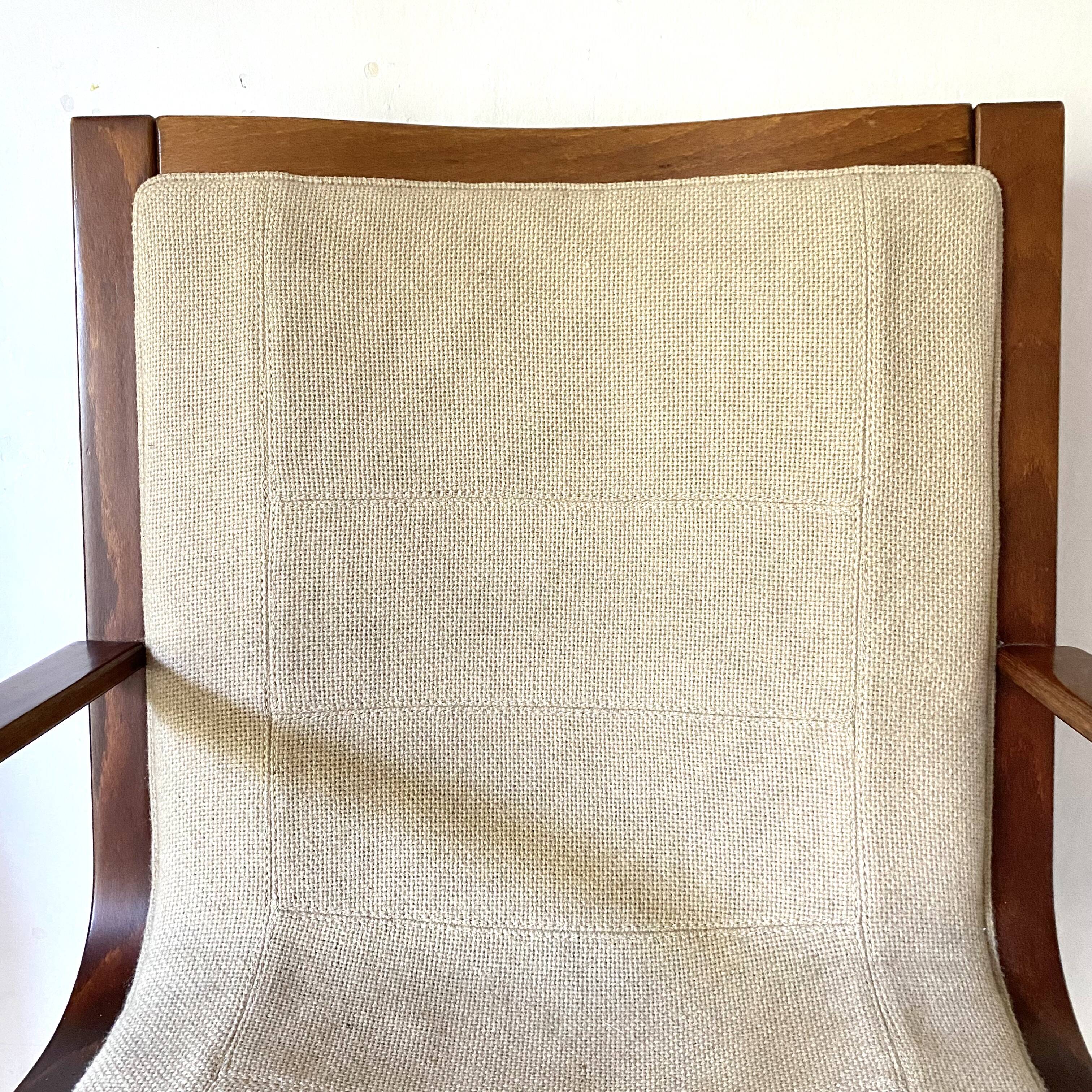 Fauteuil scandinave pivotant vintage