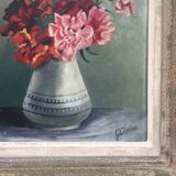 2 tableaux "vase fleurie"