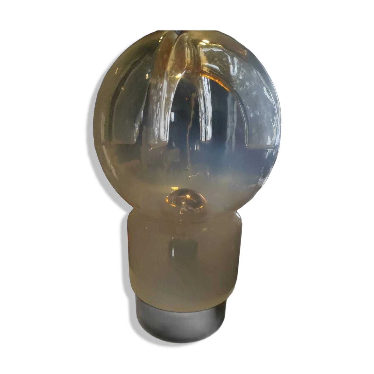 Mazzega Murano Space Age 1970 UFO Art Glass Table Lamp Original