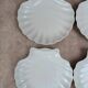 Set of 8 scallop shell plates