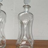 Danish Vintage Kluk Kluk Glass Bottles from Holmegaard, 1970s, Set of 2