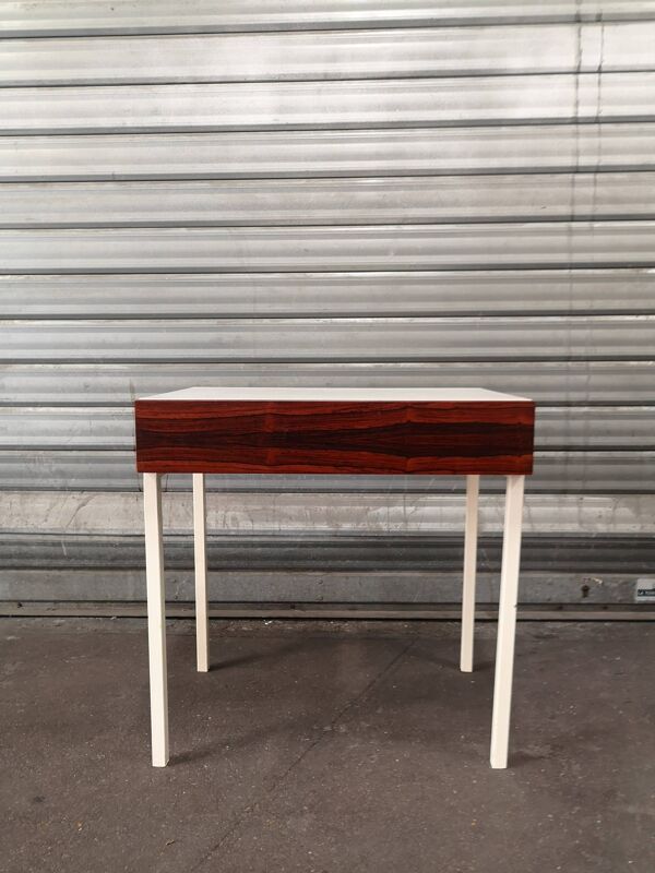 table d'appoint ou chevet scandinave pour Interlubke en palissandre et mélaminé, design germany 1970