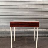 Scandinavian side table or bedside table for Interlubke in rosewood and melamine, design Germany 1970