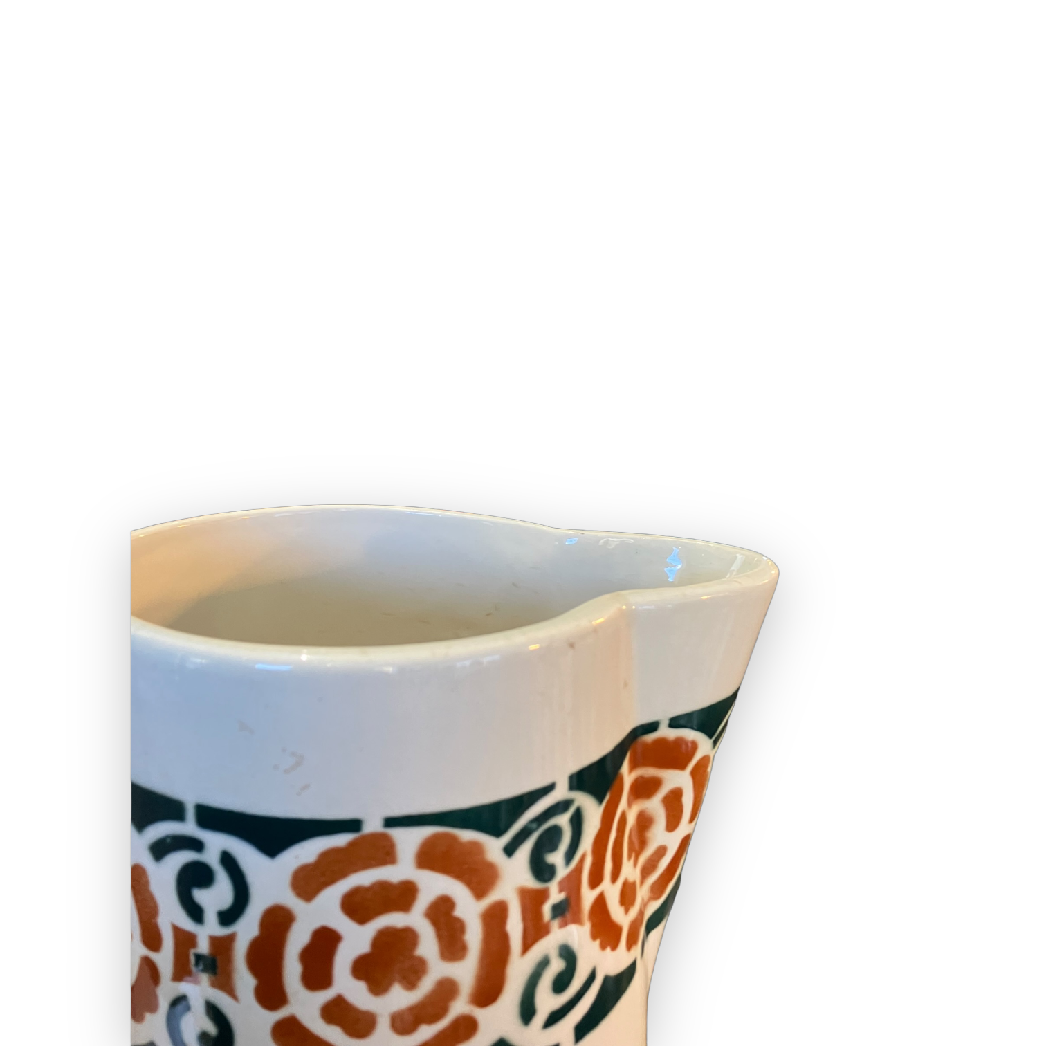 Important pitcher carafe In earthenware Rouvelle to Givors