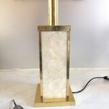 Lampe de table laiton et nacre italien 1970
