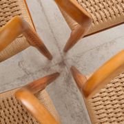 Set of 4 chairs model 75 in oak, Niels O. Møller, Denmark, 1950s