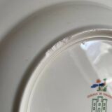 Grand plat Gien oiseaux paradis
