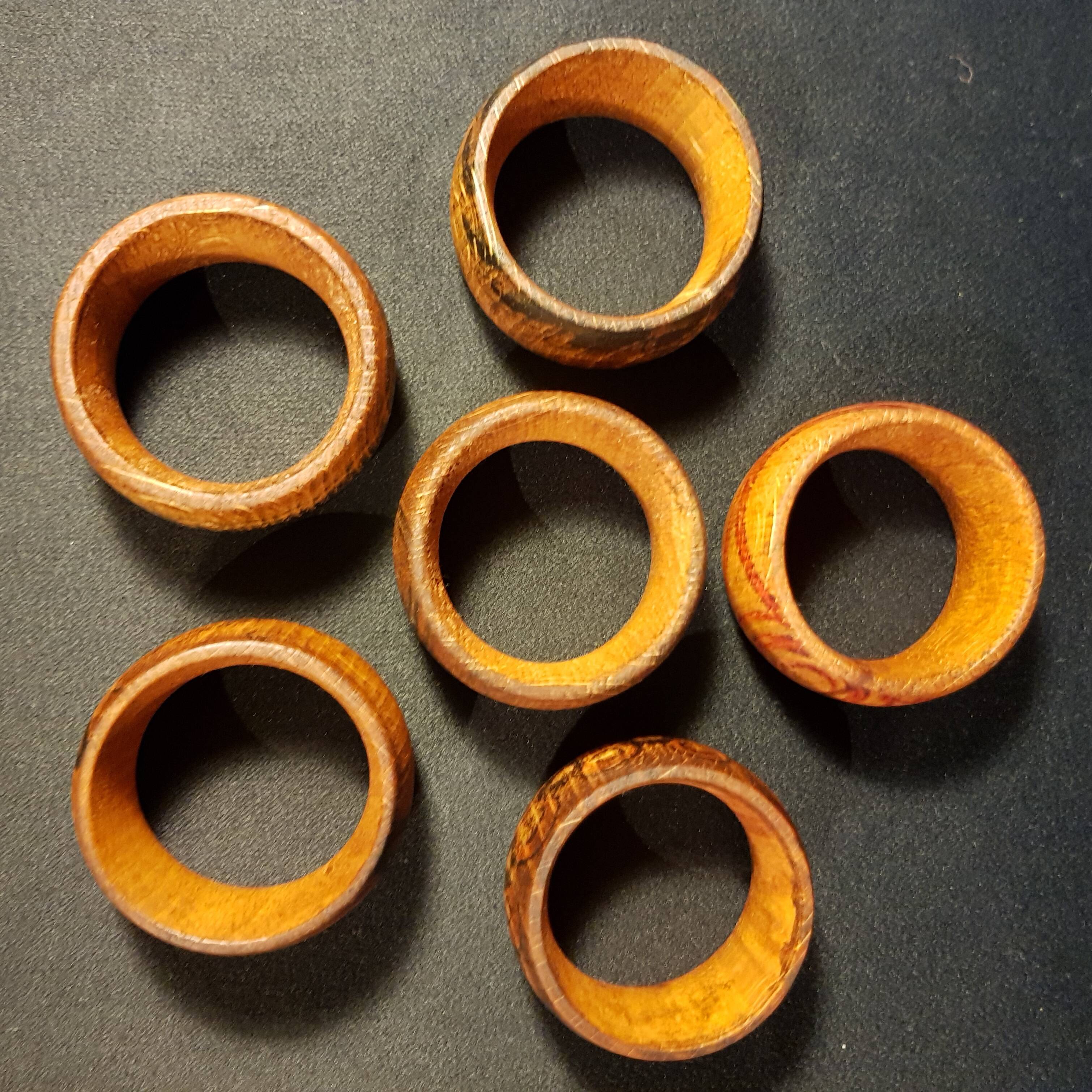 Wooden napkin rings