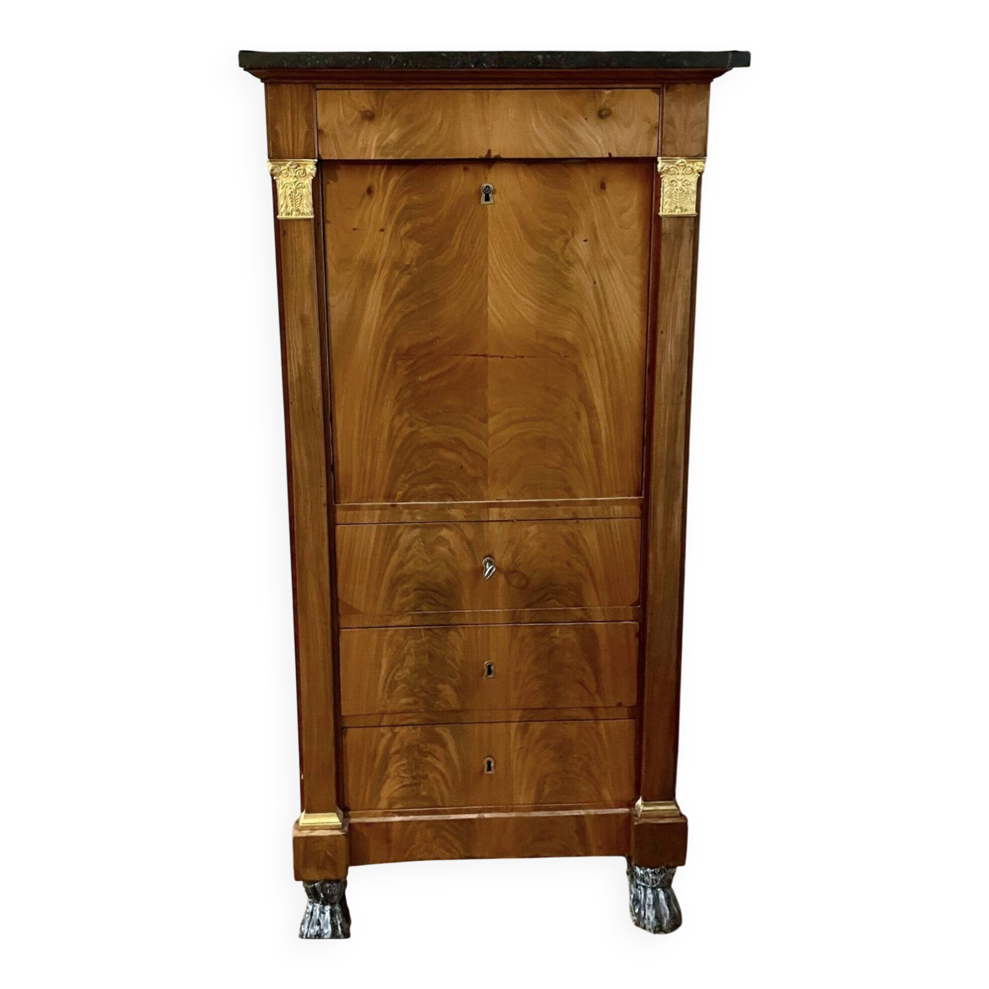 Antique wooden secretary