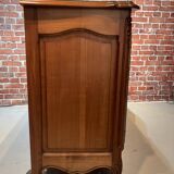 Louis XV style sideboard, 3 doors with lock, glass top.