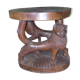 Carved table made of African ironwood.
