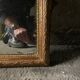 Folk art, Louis XVI style gilded mirror, 18th century