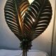 Wall light gold leaves, 70s