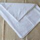 old rectangular white tablecloth brogue embroidery