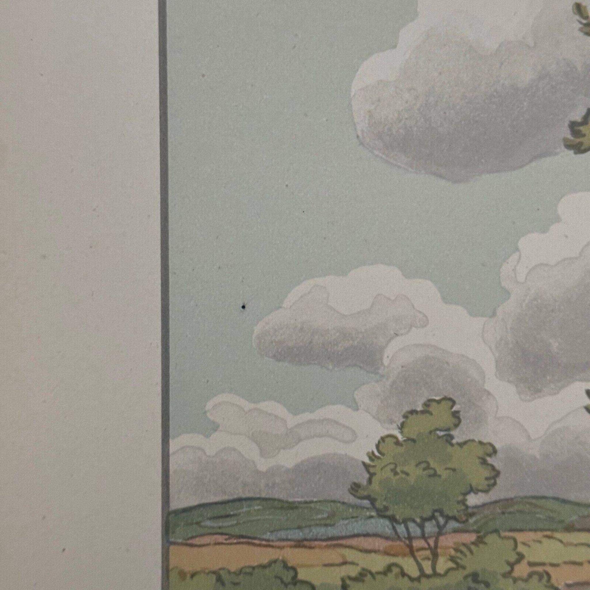 Lithographie par Henri Rivière La Féérie des Heures - L'Orage qui monte
