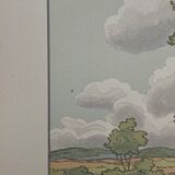 Lithograph by Henri Rivière, The Magic of the Hours - The Rising Storm