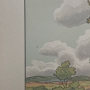 Lithographie par Henri Rivière La Féérie des Heures - L'Orage qui monte