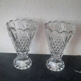 Paire de vases en cristal