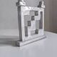 1960s crackle ceramic candle holder