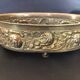 Table planter in embossed brass with floral motif late 19th century