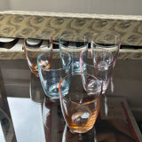 Series of 6 vintage glasses from the 70s