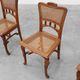 Set of 6 art nouveau dinner chairs in the manner of Victor Horta, Belgium