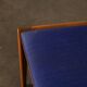 Paire de chaises Lübke vintage en bois et tissu bleu