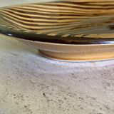 Grand plat en céramique vintage par Sarreguemines, circa 1970's