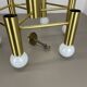 Brass Italian Stilnovo Style Atomic Space Age Ceiling Light Sconces, Italy